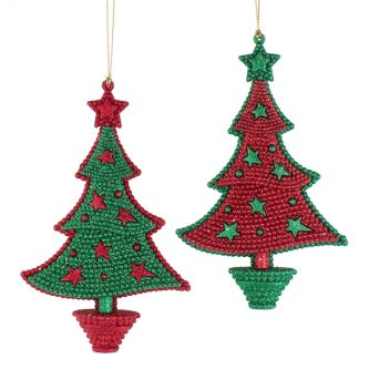 Red And Green Tree Ornaments