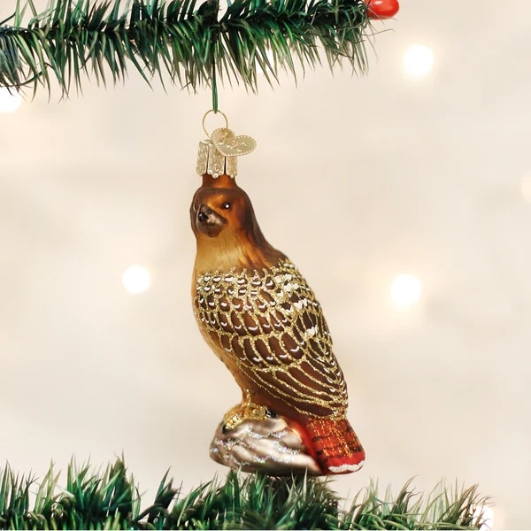 Red tailed Hawk Ornament Old World Christmas