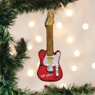Rolling Stones Guitar Ornament Old World Christmas