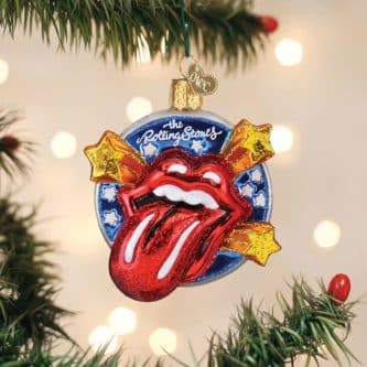 Rolling Stones Tongue Ornament Old World Christmas