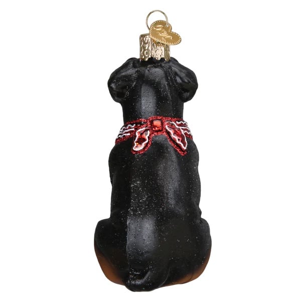 Rottweiler Ornament Old World Christmas Back