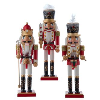 Royal Red and White Nutcrackers