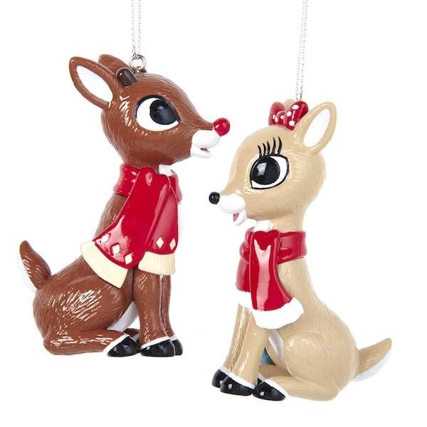 Rudolph or Clarice Winter Ornaments