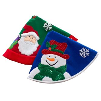 Santa Or Snowman Mini Tree Skirt 20