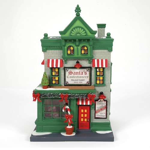 Santas Corner Confectionery Christmas in the City Village Dept 56 Front