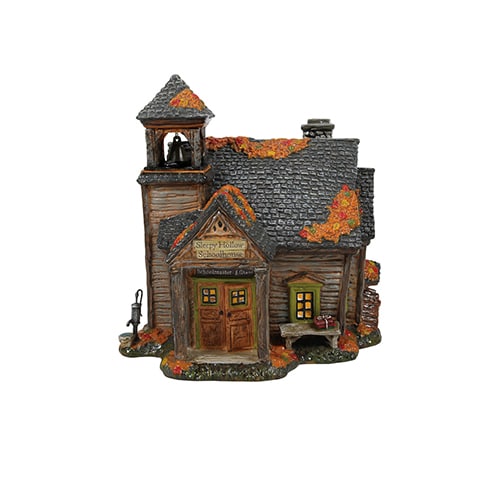 Sleepy Hollow School House Halloween Village Dept 56 Front