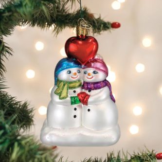 Snow Couples First Ornament Old World Christmas