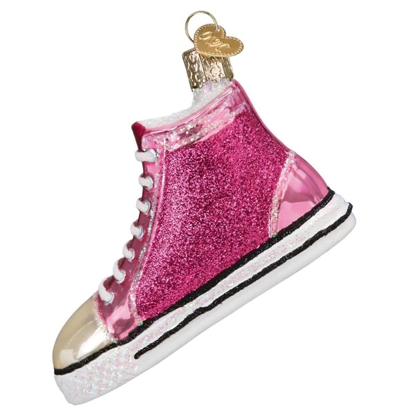 Sparkle Fashion Sneaker Ornament Old World Christmas Back