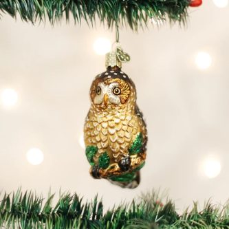 Spotted Owl Ornament Old World Christmas