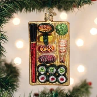 Sushi Platter Ornament Old World Christmas