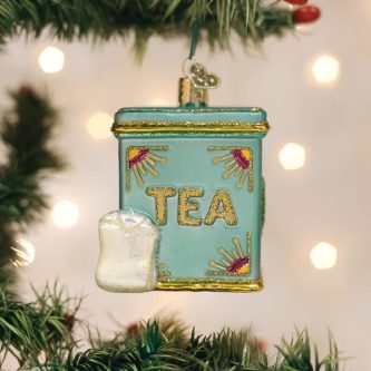Tea Tin Ornament Old World Christmas