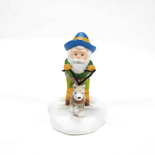 Trio of Friends North Pole Village Dept 56 Sled Front