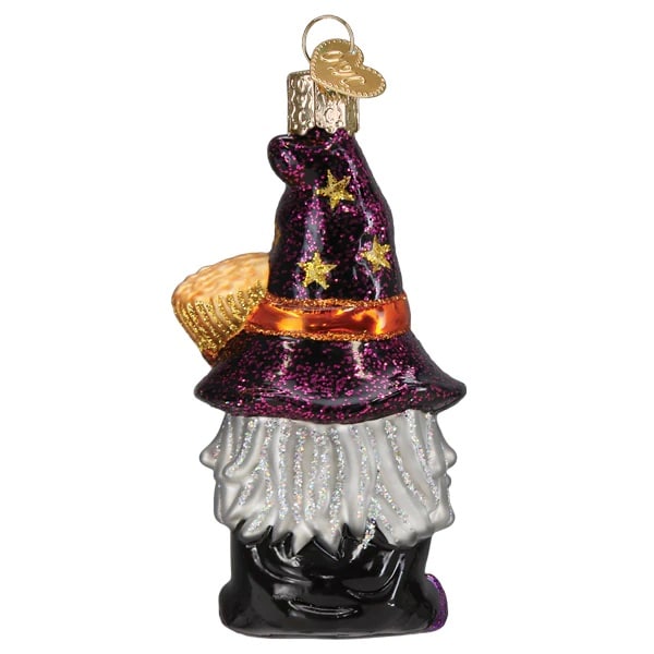 Witch Gnome Ornament Old World Christmas Back