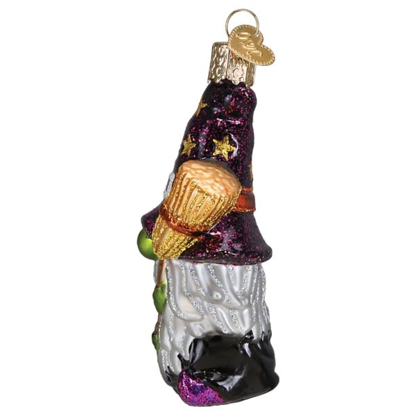 Witch Gnome Ornament Old World Christmas Side