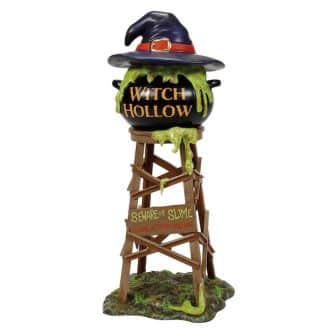 Witch Hollow Water Tower Halloween Village Dept 56