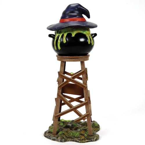 Witch Hollow Water Tower Halloween Village Dept 56 Back