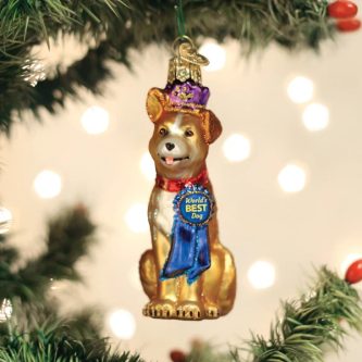 Worlds Best Dog Ornament Old World Christmas