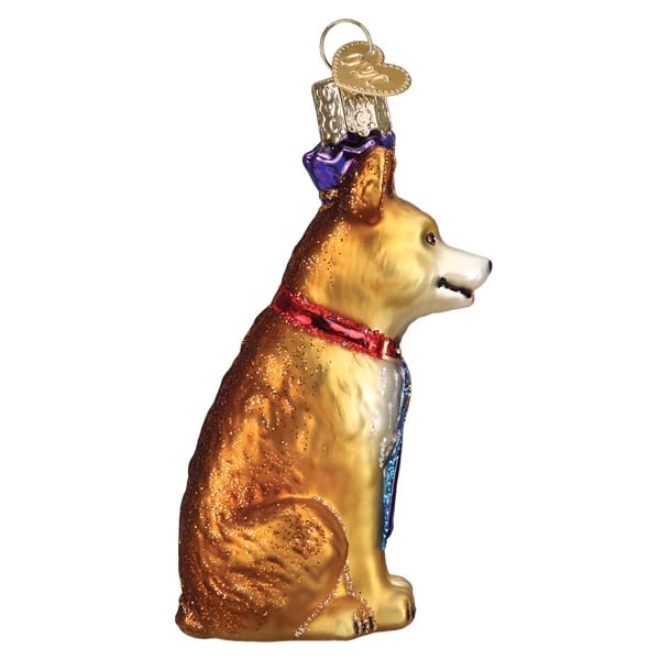 Worlds Best Dog Ornament Old World Christmas Side