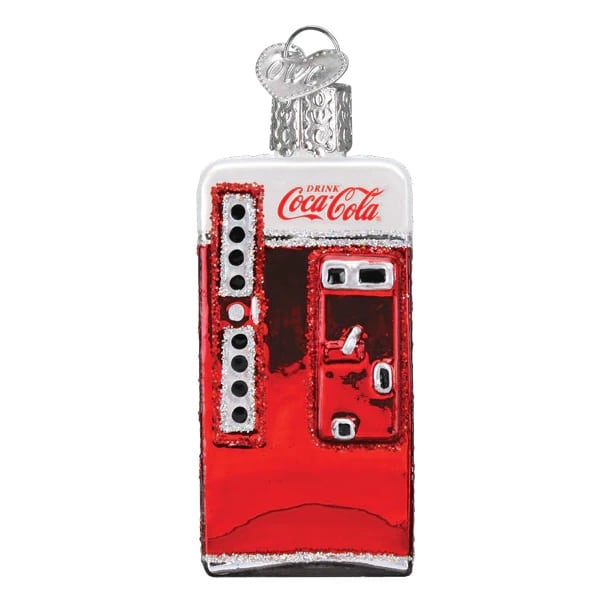 Coca cola™ Diner Ornament Set Old World Christmas Vending Machine