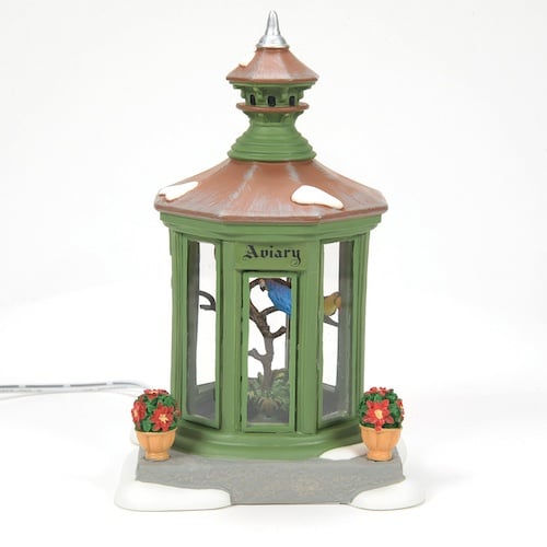 an Aviary in Honor Dickens Village Dept 56 Front