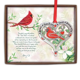 Cardinal Hope Love Ornament