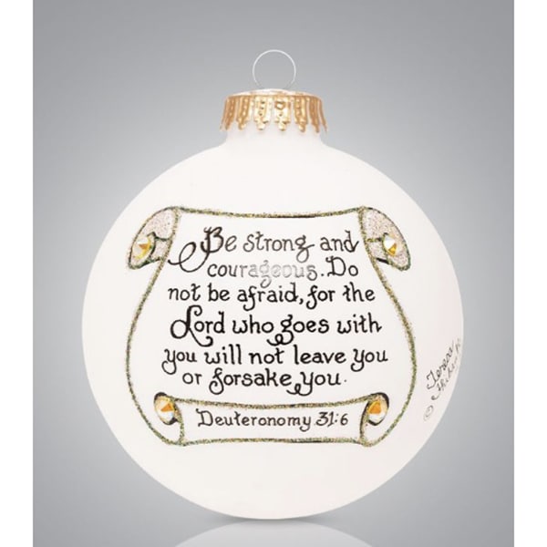 Deuteronomy Glass Ball Ornament