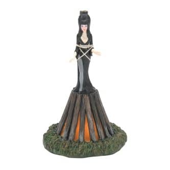 Elvira At The Stake Halloween Village D56