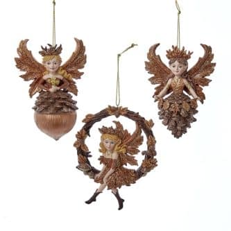 Enchanted Forest Fall Fairy Ornaments