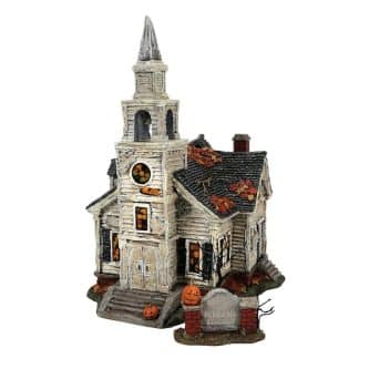 Fallen Church Of Fallwell Halloween Village Dept 56