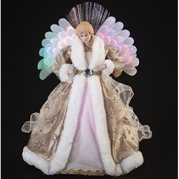 Flutter Wing Gold Robe Angel Tree Topper