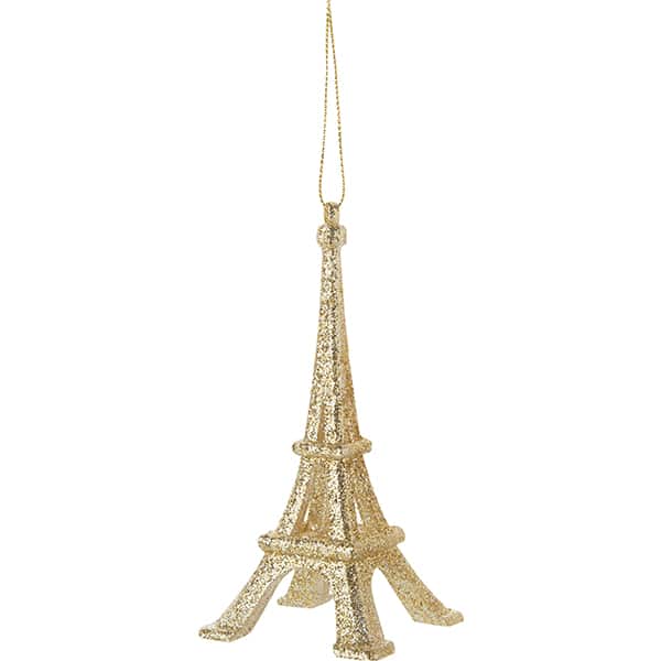 Glittered Eiffel Tower Ornament