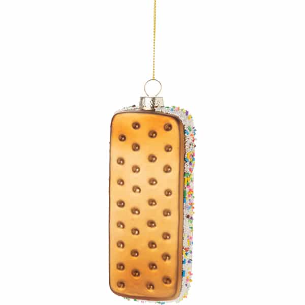 Ice Cream Sandwich Sprinkles Ornament