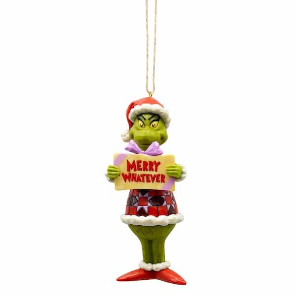 Merry Whatever Grinch Ornament Jim Shore