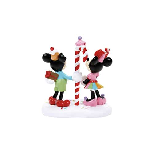 Mickey Minnie Share a Treat Disney Village Dept 56 Back