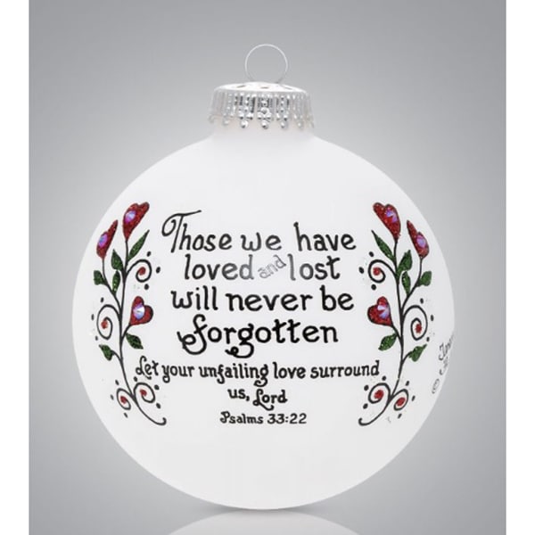 Never Forgotten Glass Ball Ornament