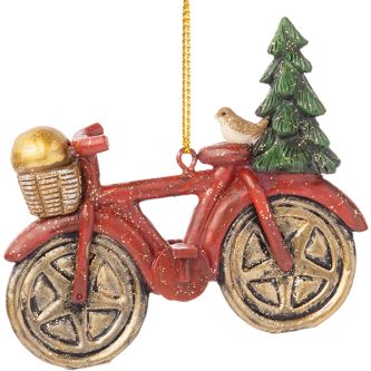 Retro Red Bicycle Ornament