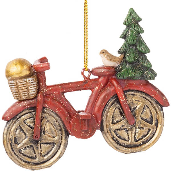 Retro Red Bicycle Ornament