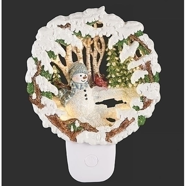 Snowman Winter Scene Night Light