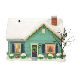 The Blue House On James Street Peanuts Village Dept 56