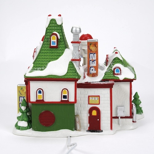 the Imperial Palace of Pez North Pole Village Dept 56 Back