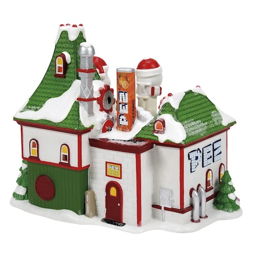 the Imperial Palace of Pez North Pole Village Dept 56 Side Back