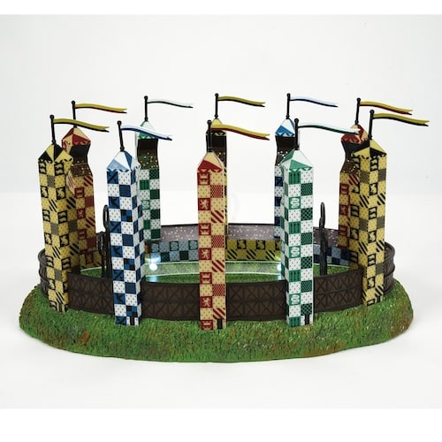 the Quidditch Pitch Harry Potter Village Dept 56 Front