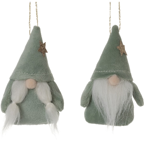 Velour Gnome Ornaments