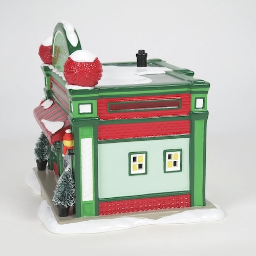 Warm and Cozy Yarn Shop Snow Village Dept 56 Side