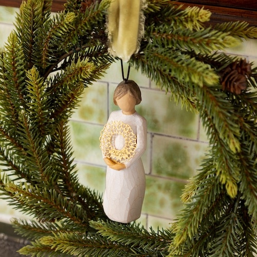 2024 Welcome Joy Ornament Willow Tree® in Wreath