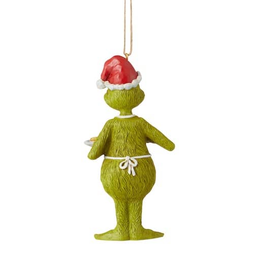 Baking Cookies Grinch Ornament by Jim Shore Back