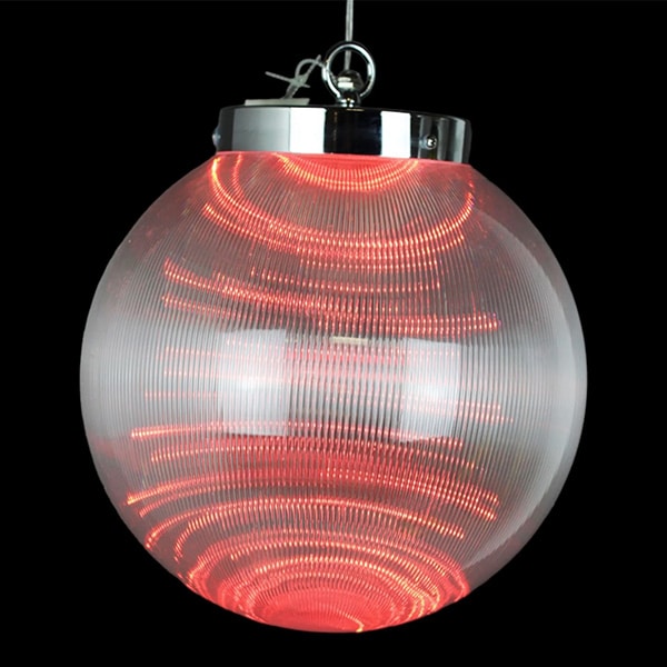 Borealis Ball Lighted Led Red 12