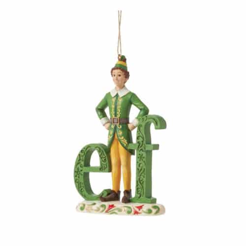 Buddy the Elf Name Ornament by Jim Shore Front