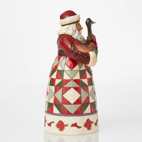 Canadian Santa Figurine by Jim Shore Side Two