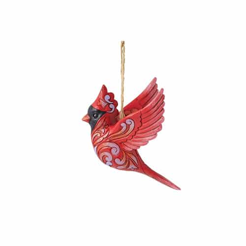 Caring Cardinal in Flight Ornament by Jim Shore Side Two